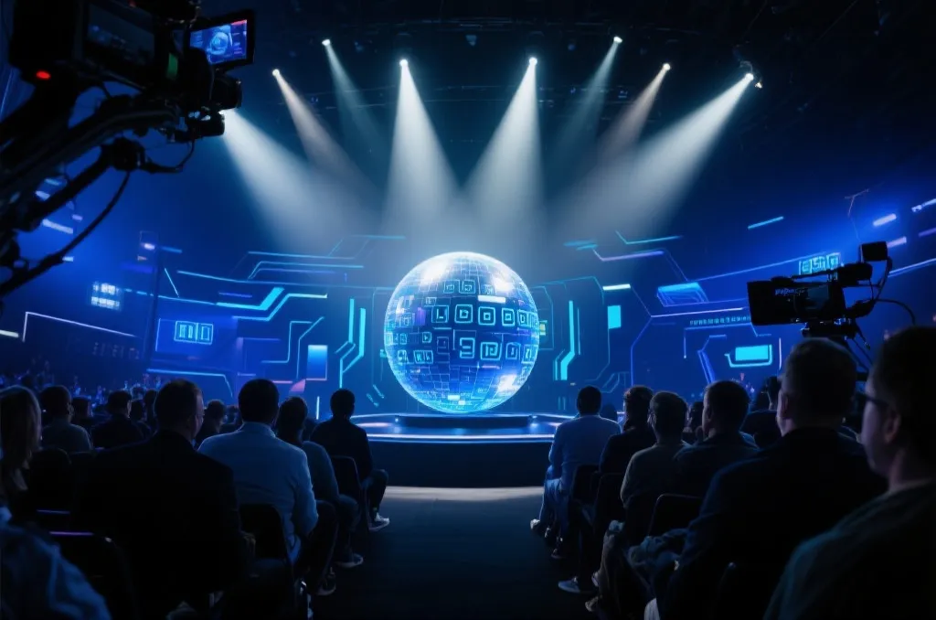 开奖直播现场气氛热烈,数字屏幕实时滚动,观众聚精会神